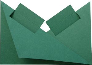 Top-Hobby Neerzet Kaarten Set Vierkantjes 40 Stuks en 40 Enveloppen Donker Groen Maak wenskaarten voor elke gelegenheid