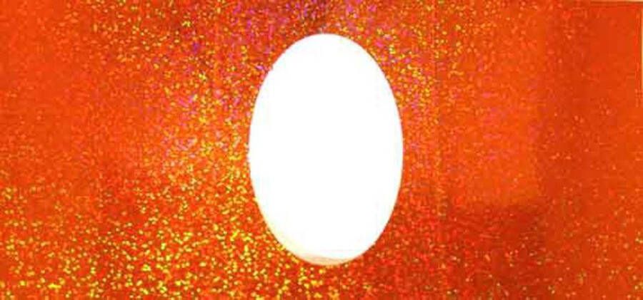 Top-Hobby Ovaal Passe Partout Kaarten – Holografisch Oranje – 3delig 40 Kaarten met 40 Enveloppen – Maak wenskaarten voor elke gelegenheid