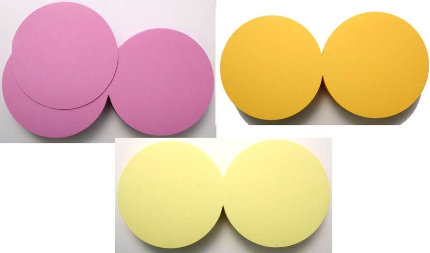 Top-Hobby Ronde Kaarten Set Ø 13 5cm 40 Kaarten en 40 Enveloppen 2 Kleuren Maak wenskaarten voor elke gelegenheid
