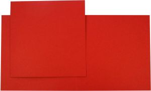 Top-Hobby Vierkante Kaarten Set 13 5 x 13 5 cm 40 Kaarten en 40 witte Enveloppen – Rood Maak wenskaarten voor elke gelegenheid
