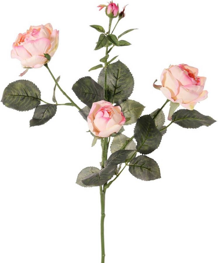 Top Art Kunstbloem roos Ariana roze 73 cm kunststof steel decoratie bloemen Kunstbloemen