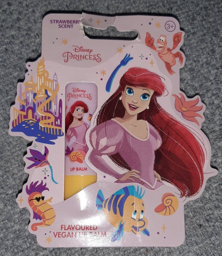Topbrands Europe B.V. Ariel lippenbalsem aardbei Disney lipbalm 4 3 gram roze transparant