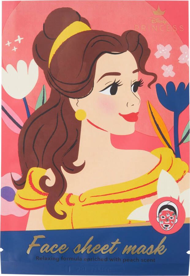 Topbrands Europe B.V. Disney Princess Face sheet mask gezichtsmasker prinses Belle 20 ml tissue masker
