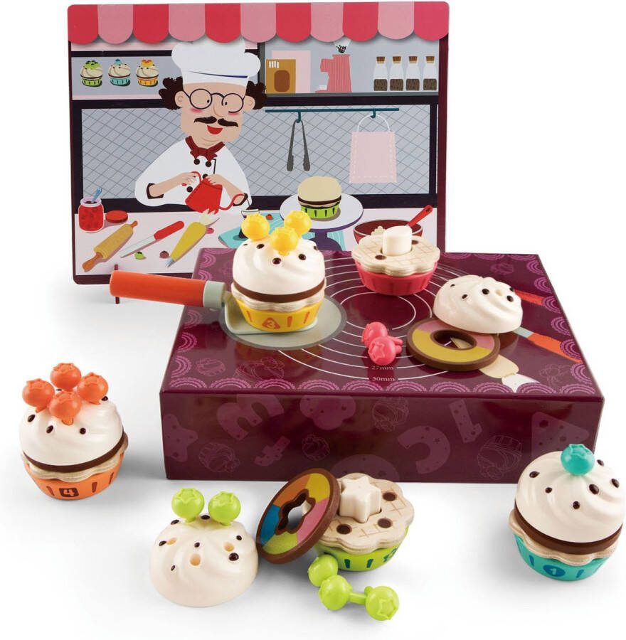TopBright Houten Cupcakes Speelset