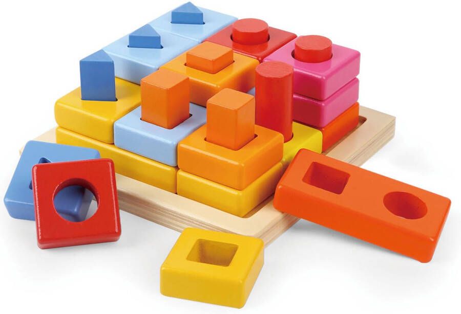 TopBright houten stapelspeelgoed regenboog blokken Merk: