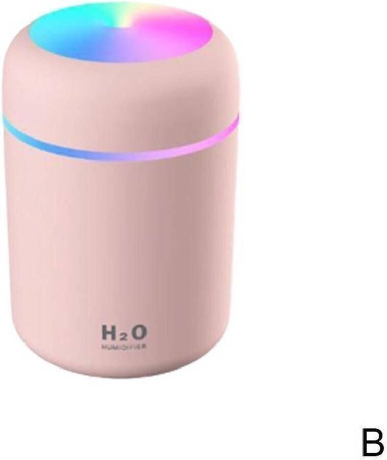 Topco Luchtbevochtiger en LED-Nachtlampje – Roze