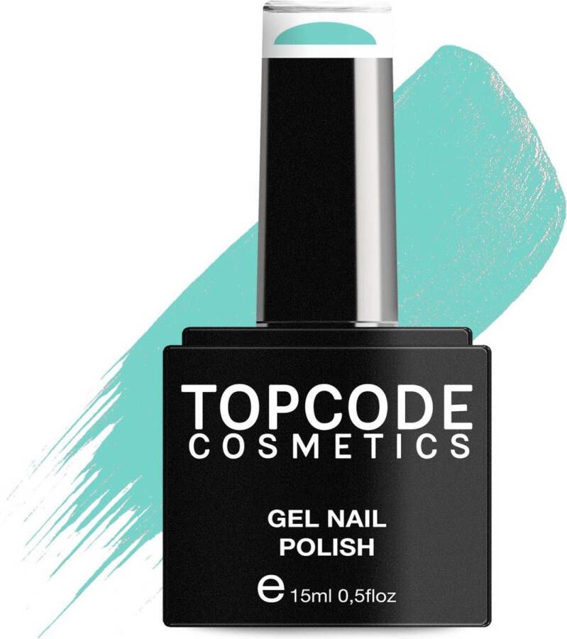 TOPCODE Cosmetics Gellak van Bright Turquoise #TCBL32 15 ml Gel nagellak