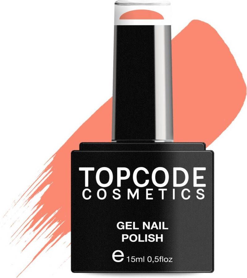 TOPCODE Cosmetics Gellak van Lipstick Orange #TCKE62 15 ml Gel nagellak