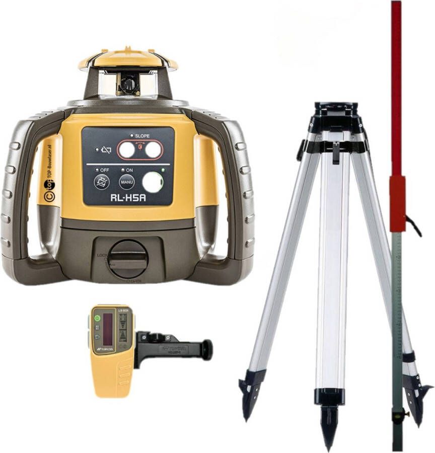 Topcon RL-H5A roterende laser inclusief statief en flexilat