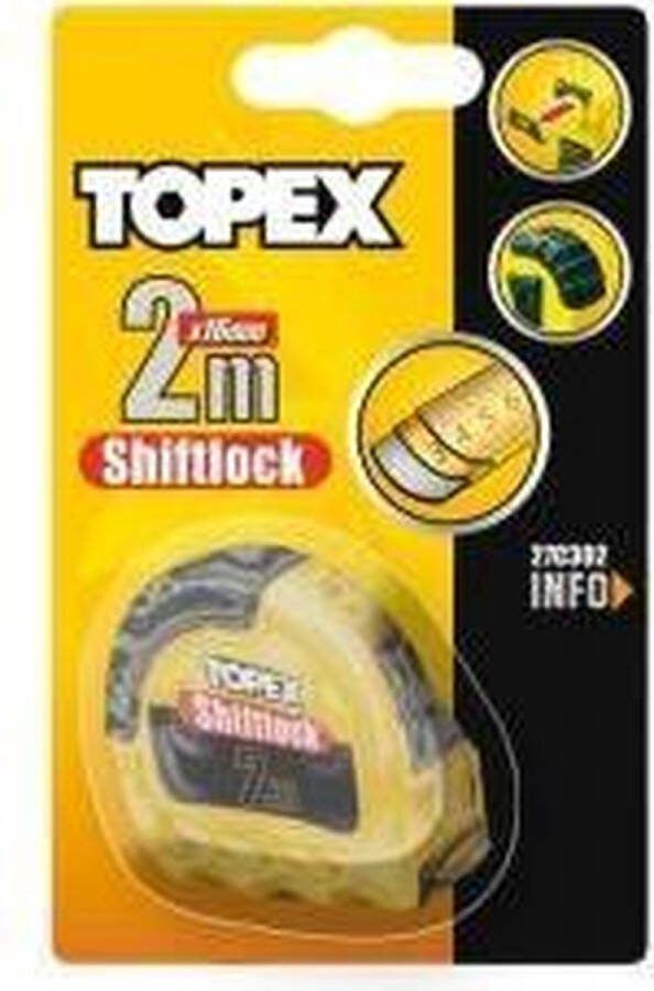 Topex Rolmaat 10 Mtr Shiftlock Nylon Gecoat