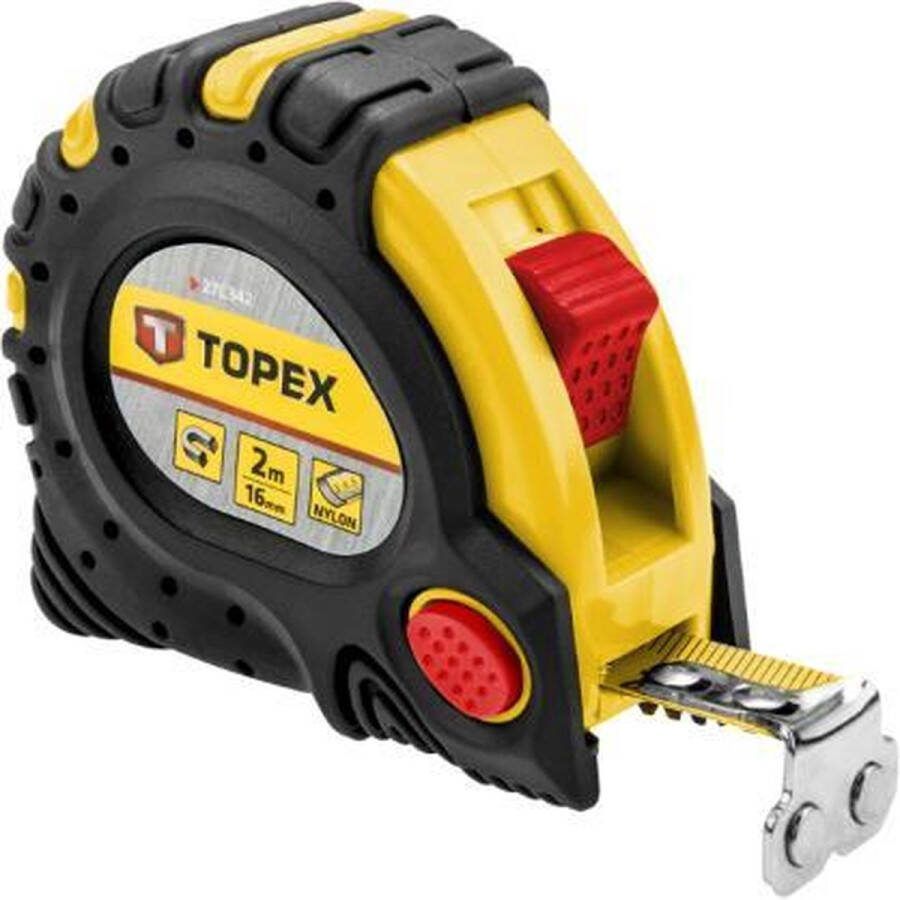 Topex Rolmaat 2 m. Pocket. Magnetisch