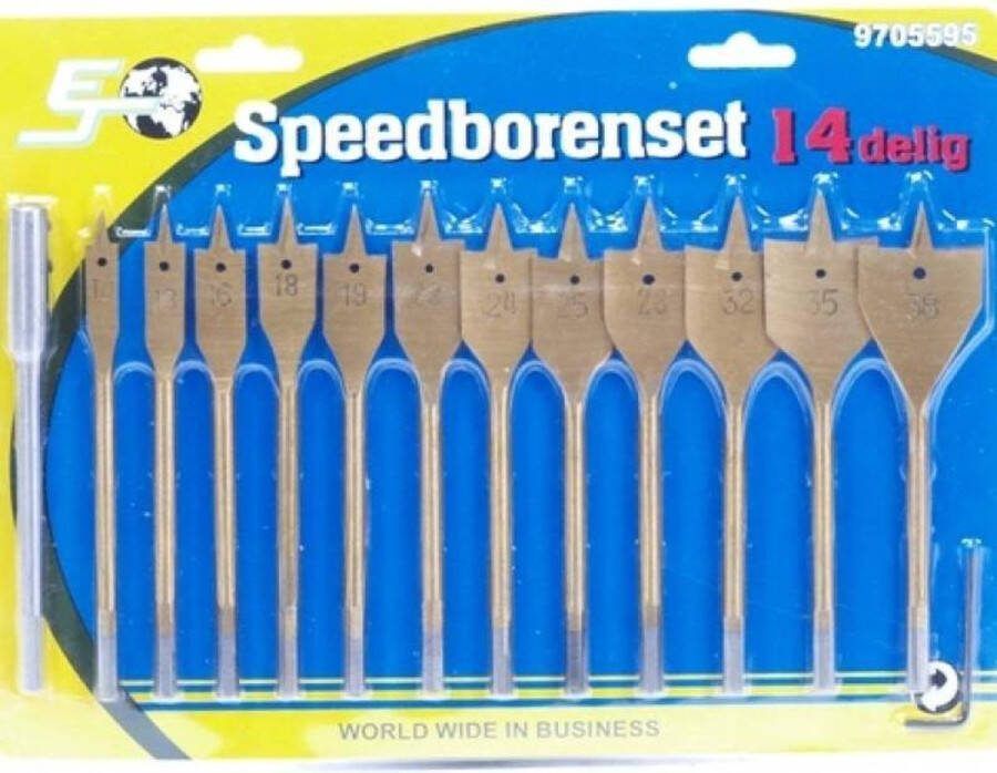 Topgear Boorset Speedboor Set met Verlenger 14 Delig