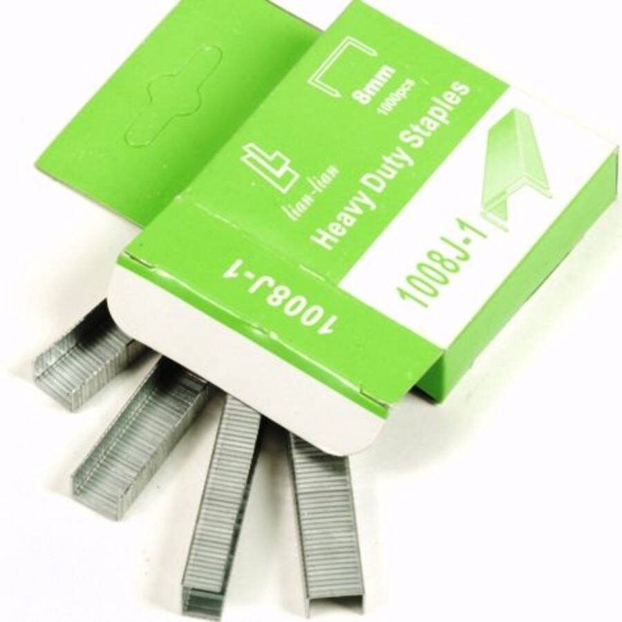 Topgear Nietjes Los 12 x 8 Nietmachine Tacker Handmodel 1000 stuks