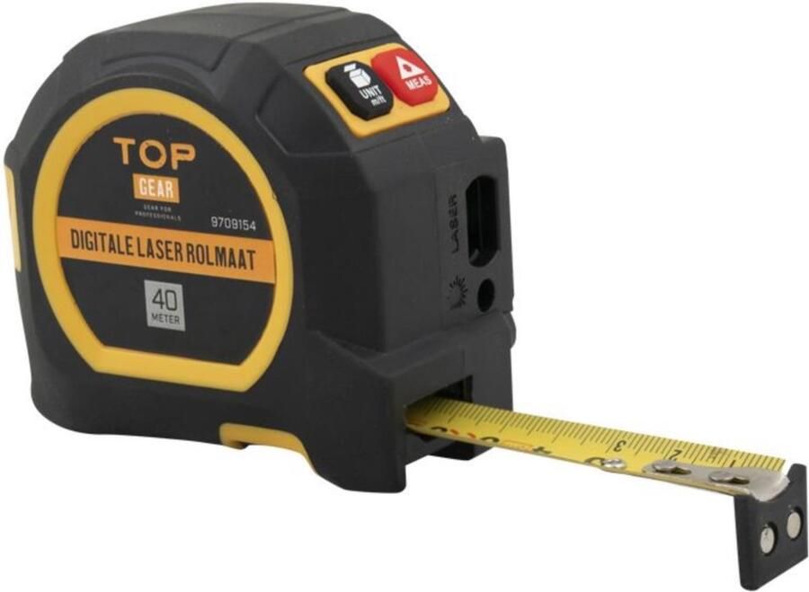 Topgear Digitale Rolmaat 5 meter- met 40 meter Laser USB Oplaadbaar