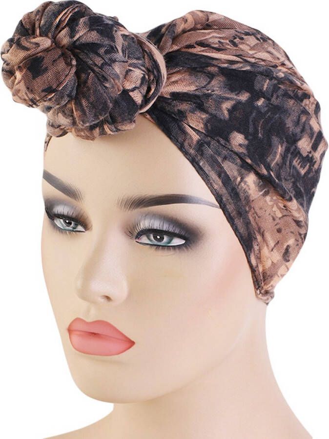 TopHeadz Hoofddeksel – Tulband – Zwart – Muts – Hoofddoek – Hoofdband – Hijab – Headwrap – Slaapmuts – Slaap cap – Haarband – Haarverzorging