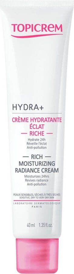 TOPICREM Crème Face Care Hydra+ Rich Moisturizing Radiance Cream