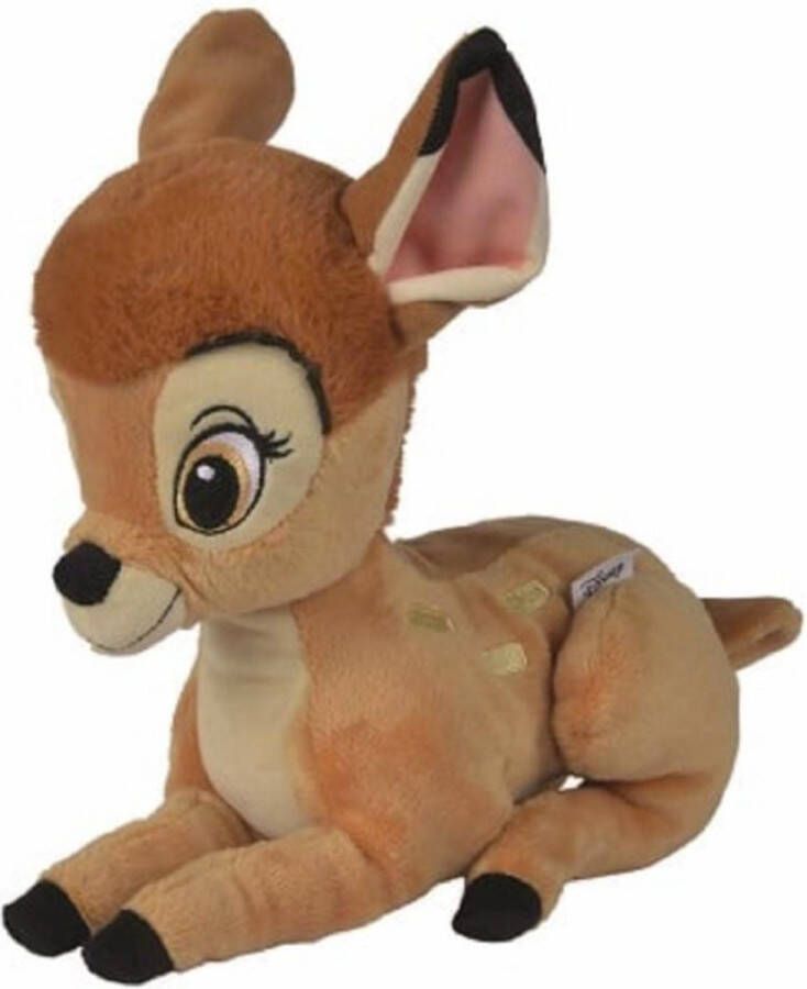 Disney Classic Bambi – Disney Hert Pluche Knuffel 35 cm {Disney Plush Toy Speelgoed Knuffeldier Knuffelpop voor kinderen jongens meisjes Dombo Stampertje Dalmatiers Lady Vagebond Bambi Marie}