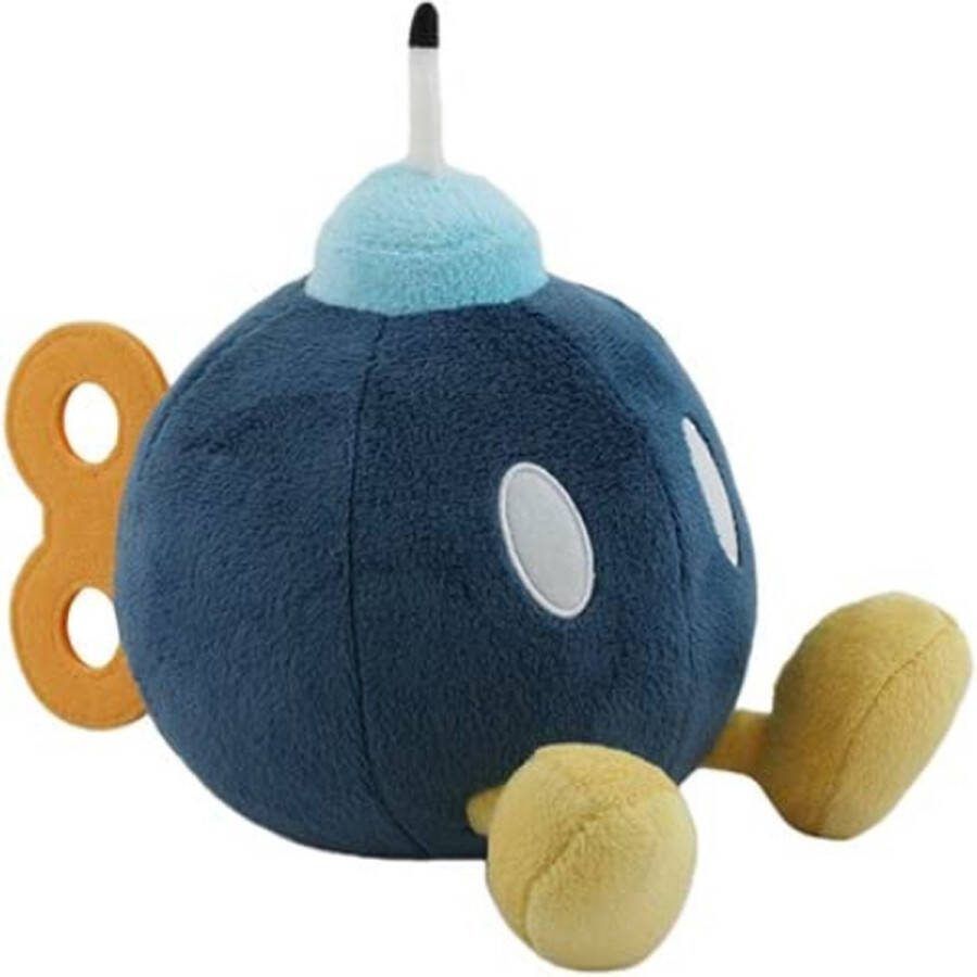 Super Mario Bob-Omb Bros Pluche Knuffel 25 cm [Bowser Toad Luigi Peach Yoshi Donkey Kong Plush Toy Speelgoed knuffeldier knuffelpop voor kinderen jongens meisjes Mario Odyssey Mario Party Nintendo]