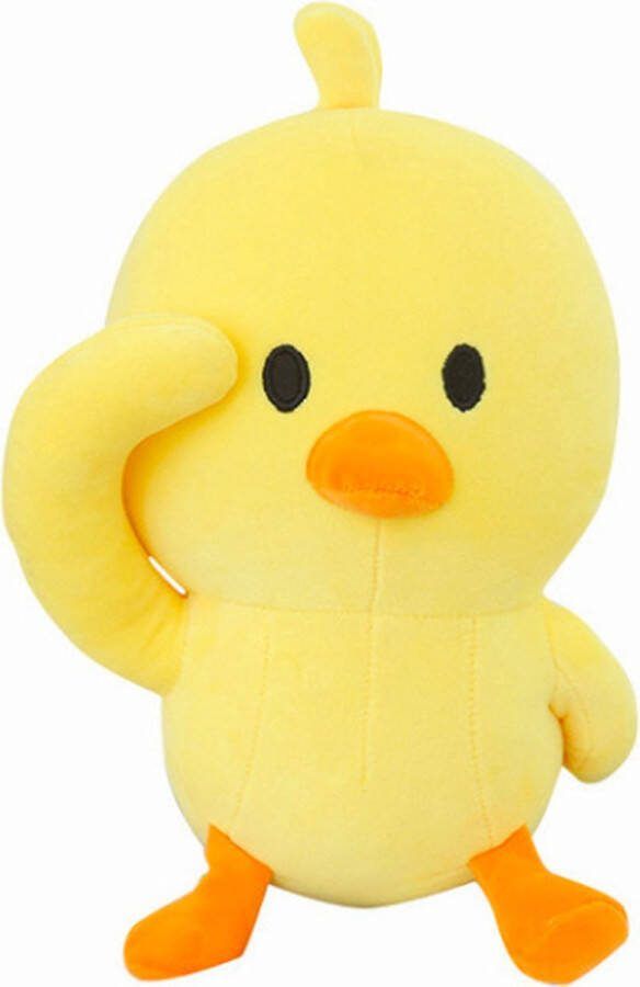 Topknuffels De Kleine Gele Eend met Rugtas Pluche Knuffel 26 cm (Bekend van TikTok) (Speelgoed Knuffels Knuffelpop voor kinderen jongens meisjes Small Little Duck Ducky Plush Toy}