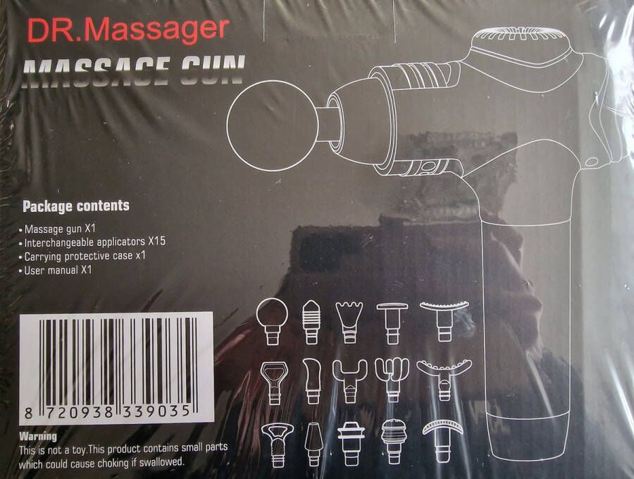 TopNL Massage Gun draadloos Massage Gun Professioneel Massage Apparaat Rug Nek en Schouder. Massagegun Fullbody voor Sport en Relax. Inclusief 6 opzetstukken en Luxe koffer