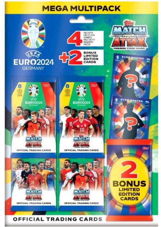 Topps EURO 2024 Match Attax Trading Cards MEGA Multipack