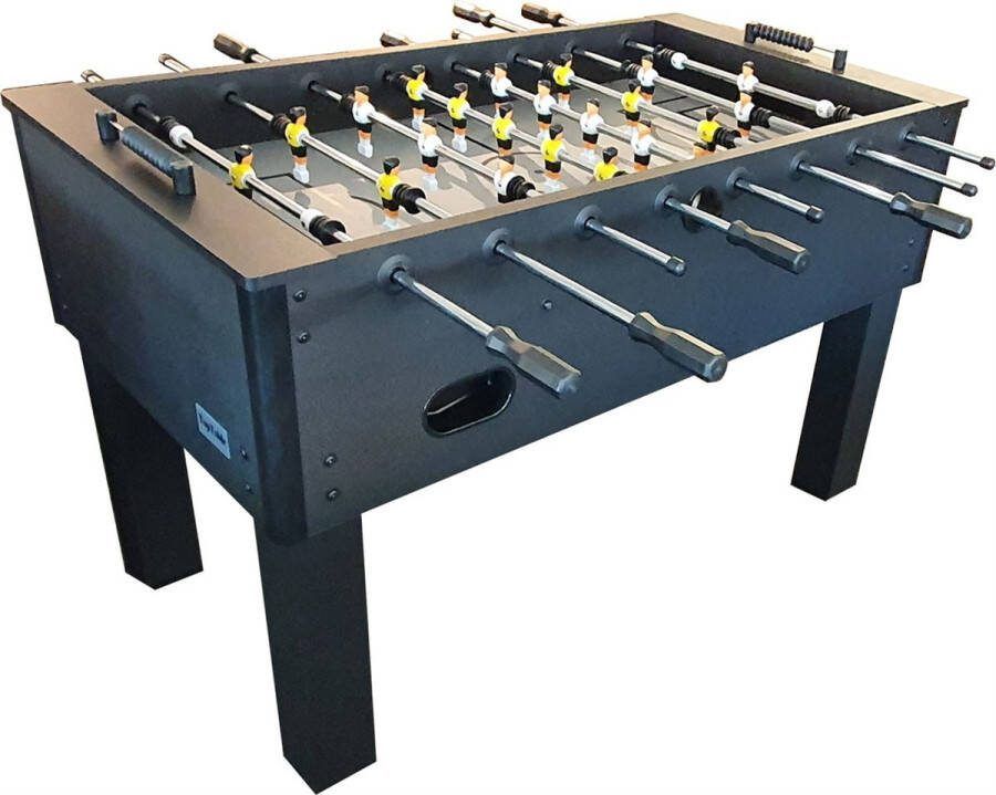 Toptable Competition Black Voetbaltafel met 16mm Stangen