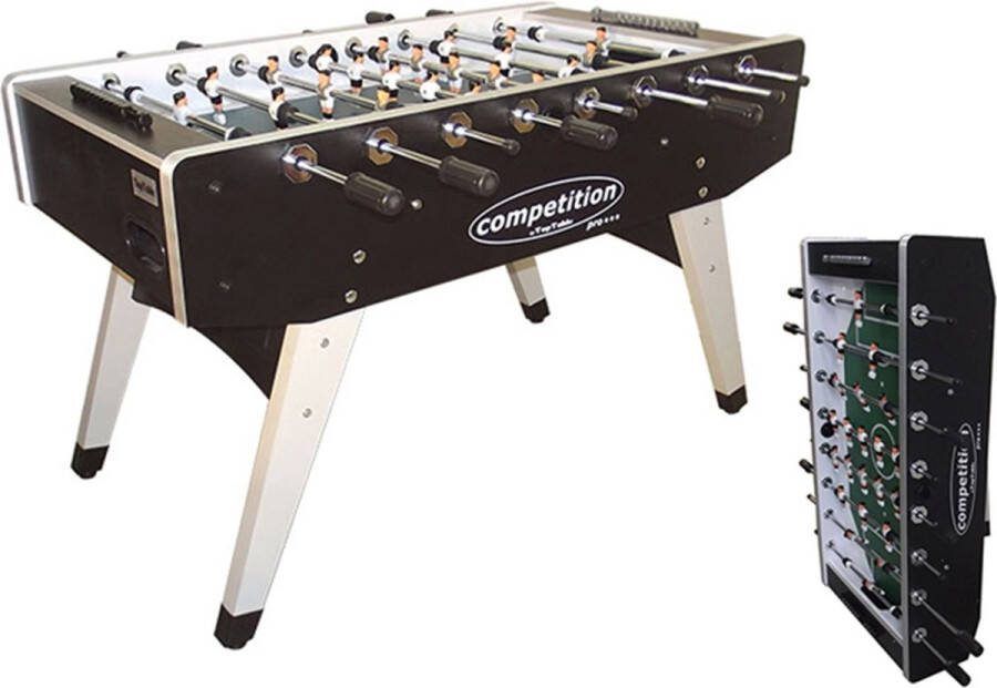 Toptable Competition Pro *** Formica Metal line Opklapbare Semi Professionele voetbaltafel met Massieve 16mm Stangen