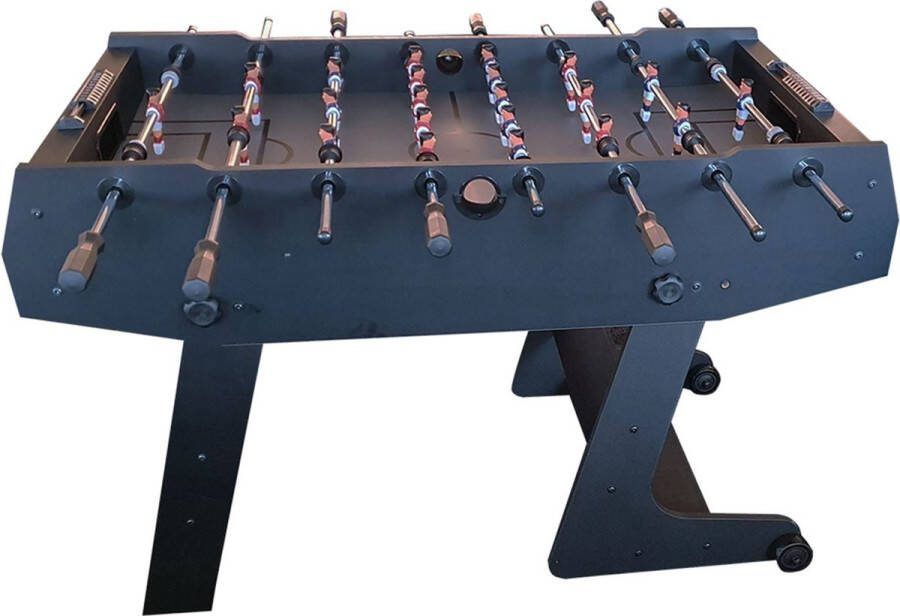 Toptable Kick Fold-Up Black Opklapbare Voetbaltafel met 16mm stangen