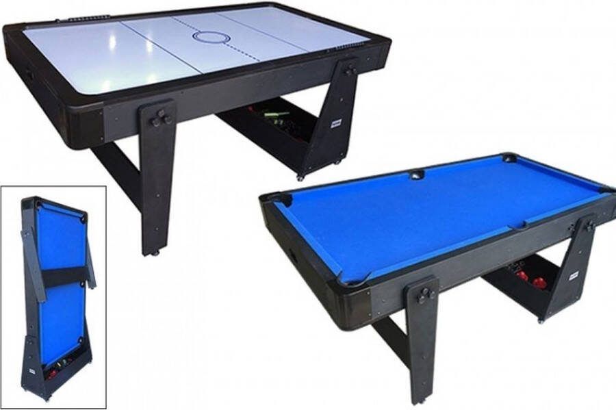 Toptable Top Table Airhockey Pooltafel Twist 2in1 Max Wood 6FT