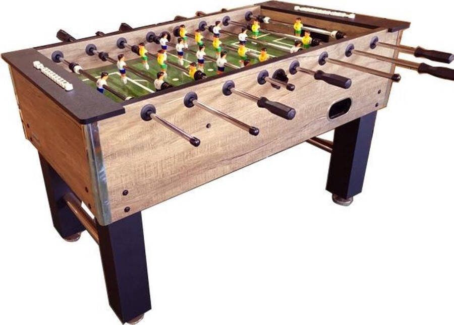 Toptable Competition Wood Voetbaltafel met 16mm Stangen