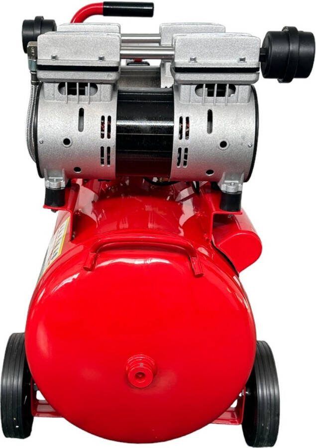 Torros Compressor geluidsarm olievrij 50 L 1 kW 1 5 Pk 280 L min 10 bar 63 dB(A) 230V TC502810MS