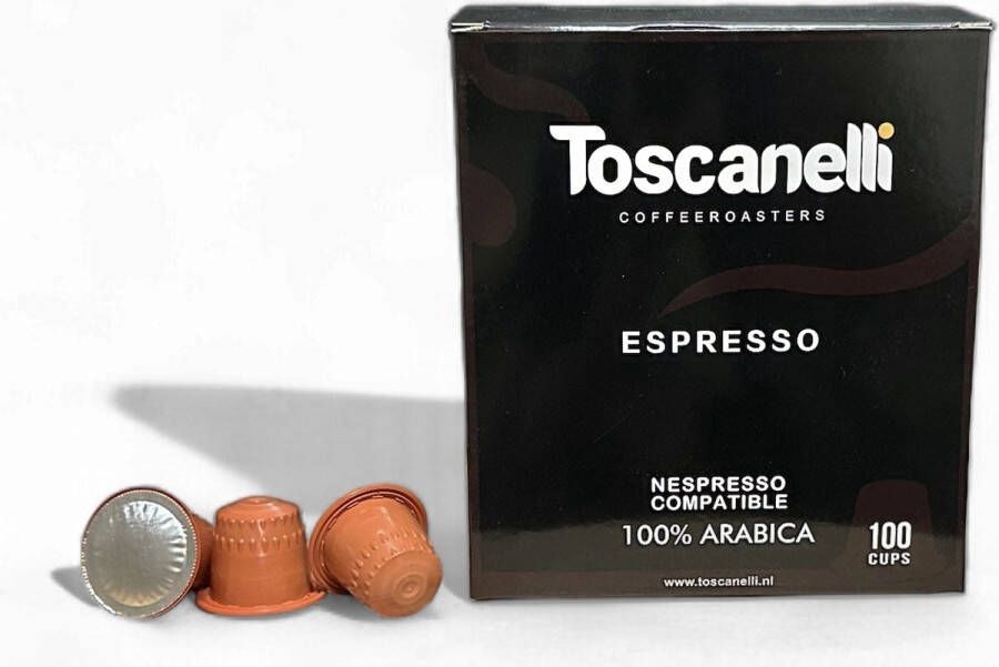 Toscanelli coffee Nespresso cups 50 Koffie cups Espresso Nespresso Compatible 100% Arabica