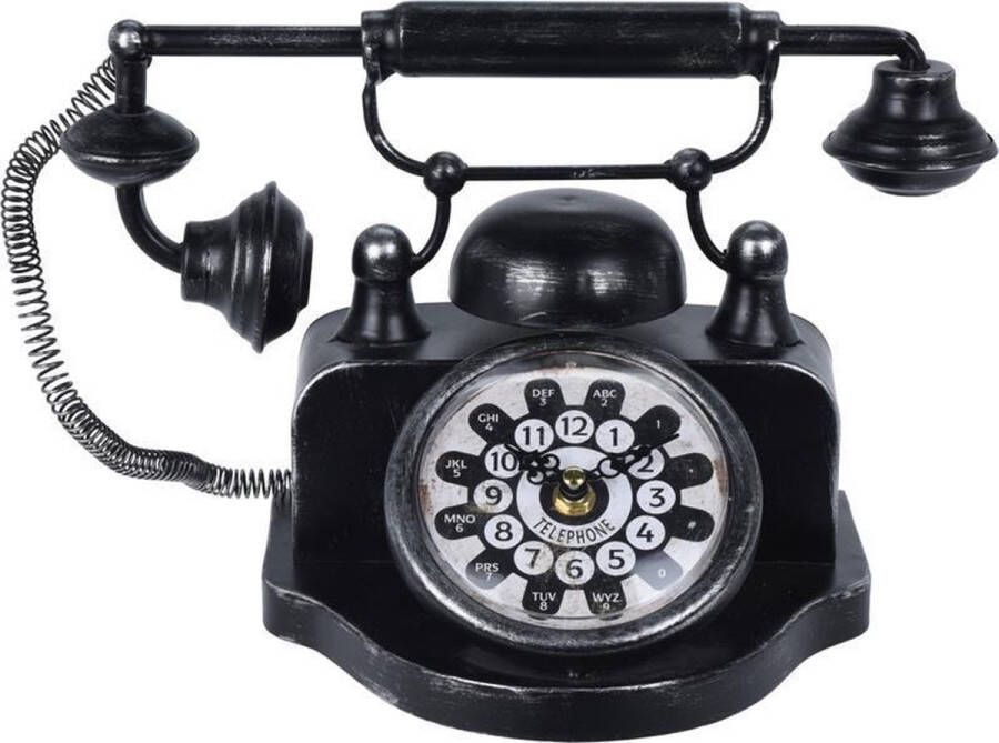 TotalPress TAFELKLOK METAAL TELEFOON 31x17x20cm