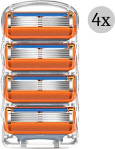 TotalReplace 4x Scheermesjes Compatibel met Gillette Fusion Scheermes (5 blades) Vervanging