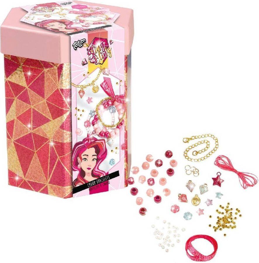 Totum Bling luxe armbandjes maken met kralen en bedels in luxe bewaarkoker Charm Bracelets