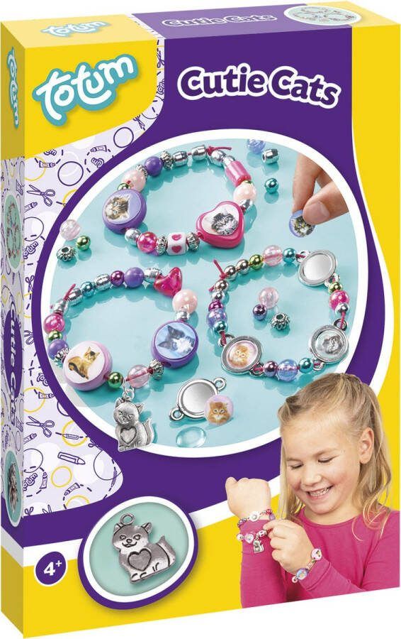 Totum creatief Cutie Cats poesjes armbanden maken kat thema knutselset speelgoed