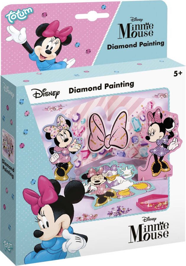 Totum Disney classics Minnie Mouse figuren versieren met strass steentjes creatief knutselpakket