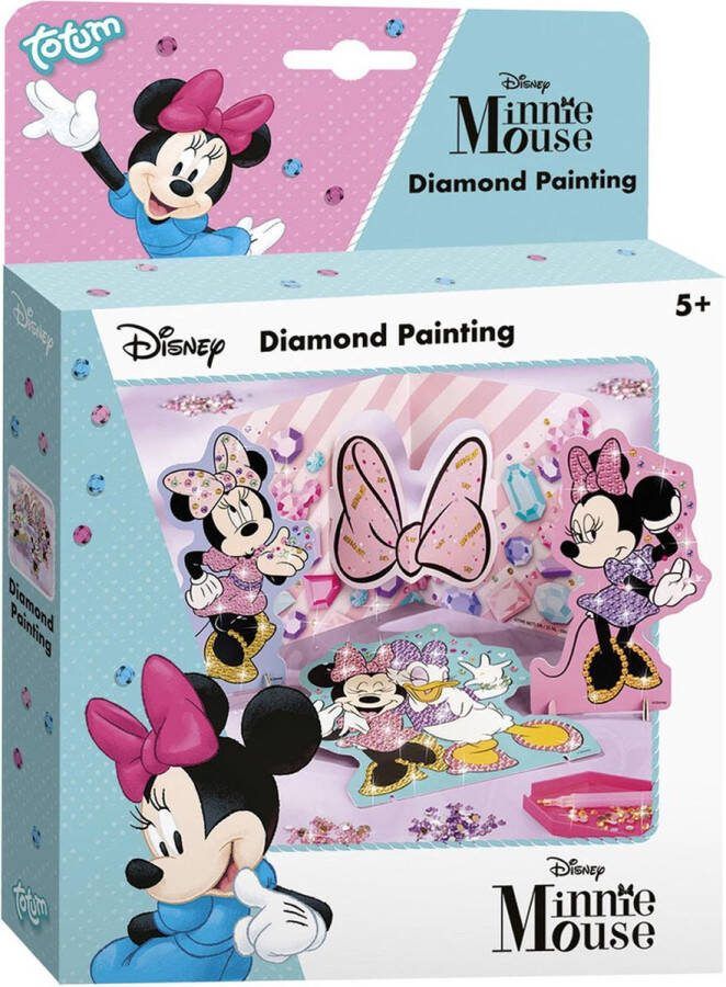 Totum Disney classics Minnie Mouse figuren versieren met strass steentjes creatief knutselpakket