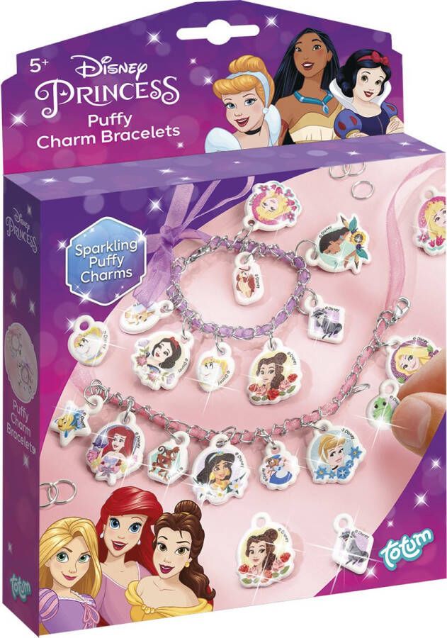 Totum Disney Princess bedel armbandjes 2 prinsessen armbandjes maken knutselen schoencadeautje Sinterklaas