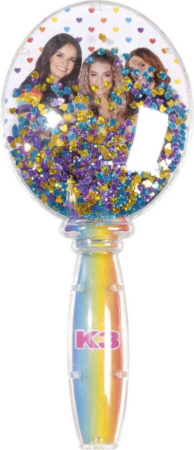 Totum K3 glitter kinder haarborstel junior met bewegende glitters Studio 100 schoencadeautje Sinterklaas