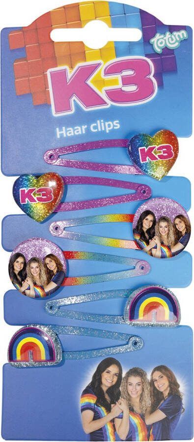 Totum K3 haarspeldjes haarclips kinder haaraccessoire kids beauty 6 stuks Studio 100