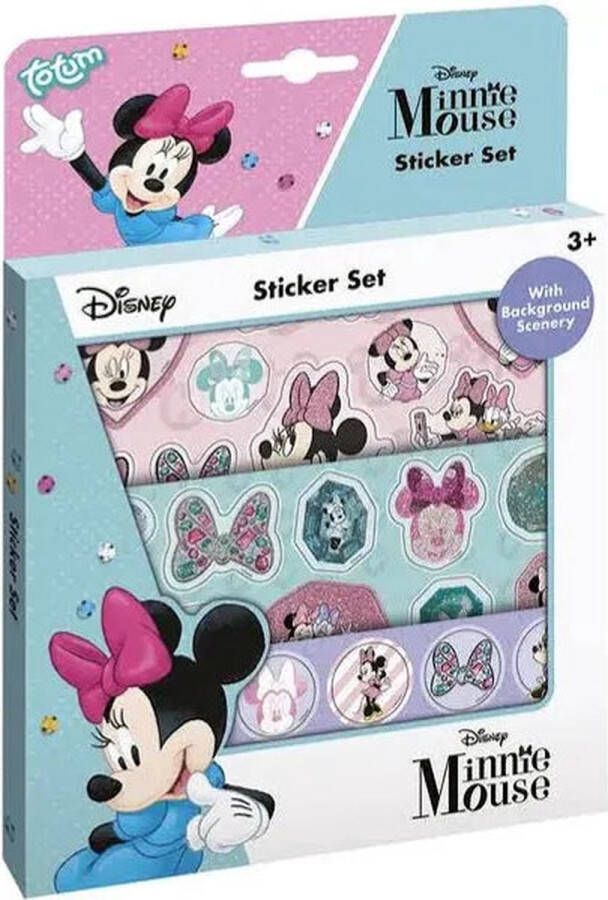 Totum Minnie mouse sticker set 12 stuks