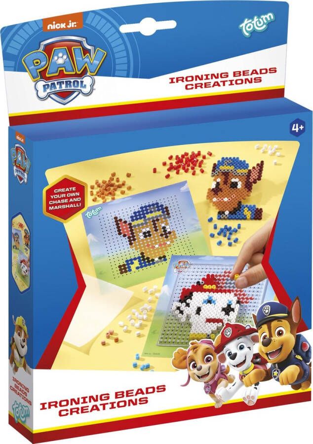 Totum PAW Patrol speelgoed knutselset Strijkkralen Chase knutselset unisex incl. 800+ strijkkralen creatief educatief