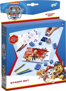 Totum PAW Patrol stempelset met kleurpotloden en tekenblokje educatief speelgoed knutselen schoencadeautje Sinterklaas