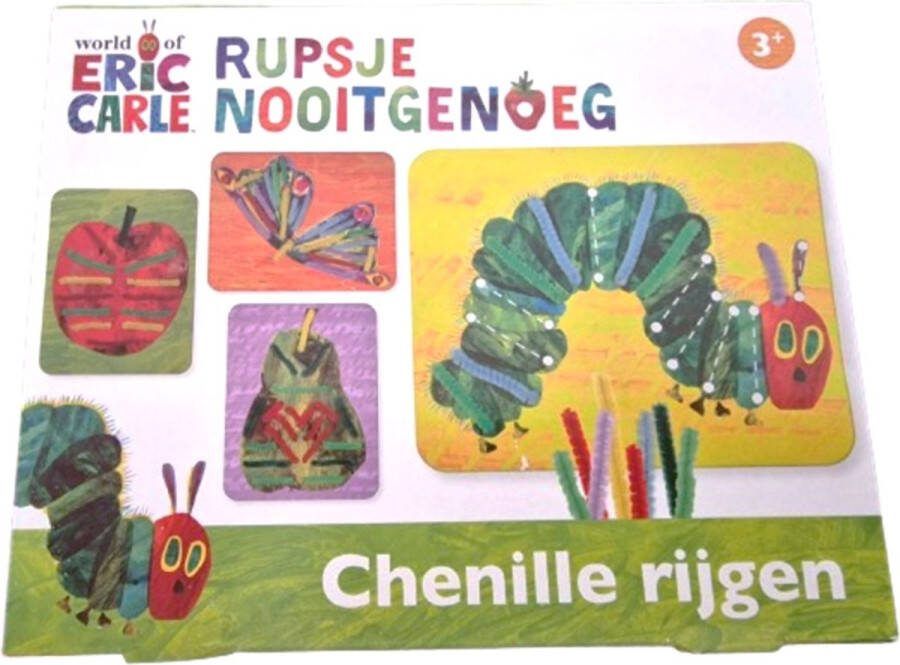 Totum Rupsje Nooitgenoeg Chenille rijgen Met 4 afbeeldingen Inclusief draad met kleur Hobbypakket voor kinderen vanaf 3 jaar