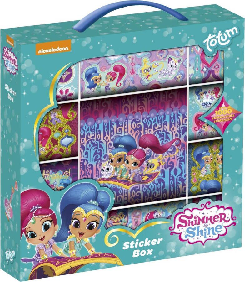 Totum Shimmer & Shine stickerbox 12rolls + boekje