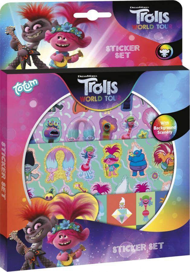 Totum Trolls World Tour Stickerset 70+ delig