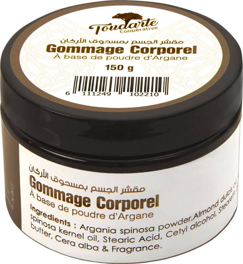 Toudarte Coopérative Marokkaanse Body Scrub 150 g met Argan poeder