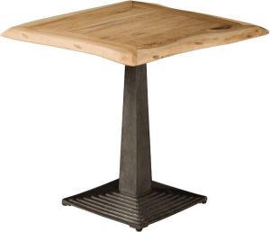 Tower Living | bartafel voor binnen | bistro | acacia hout | bruin | 80 x 80 x 78(h)cm