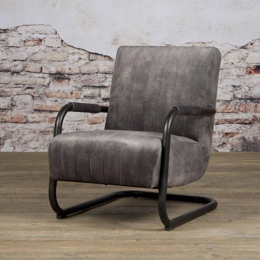 Tower Living Fauteuil Riva Antraciet | Stof